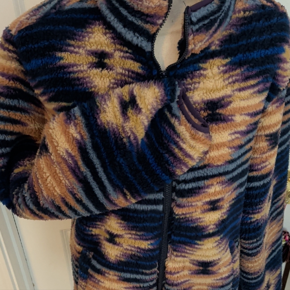 Edgar + Ash Multicolor Fleece Jacket